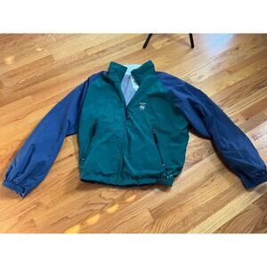 Vtg Nautica Competition classic green/navy wind‎ jacket XXL Perfect condition